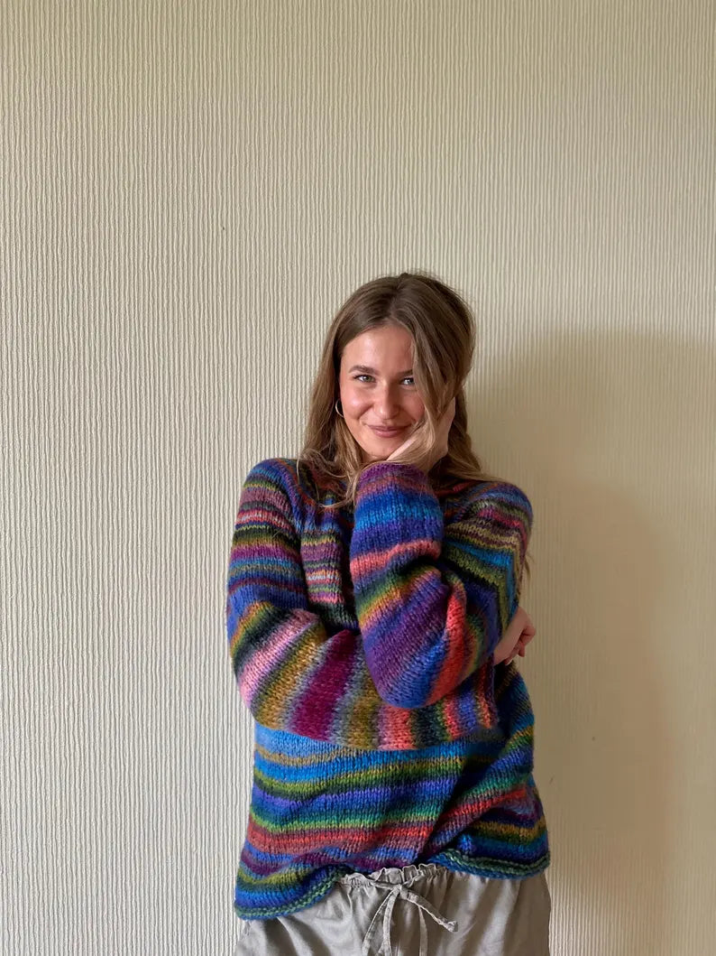 Merino Wool Sweater – Colorful