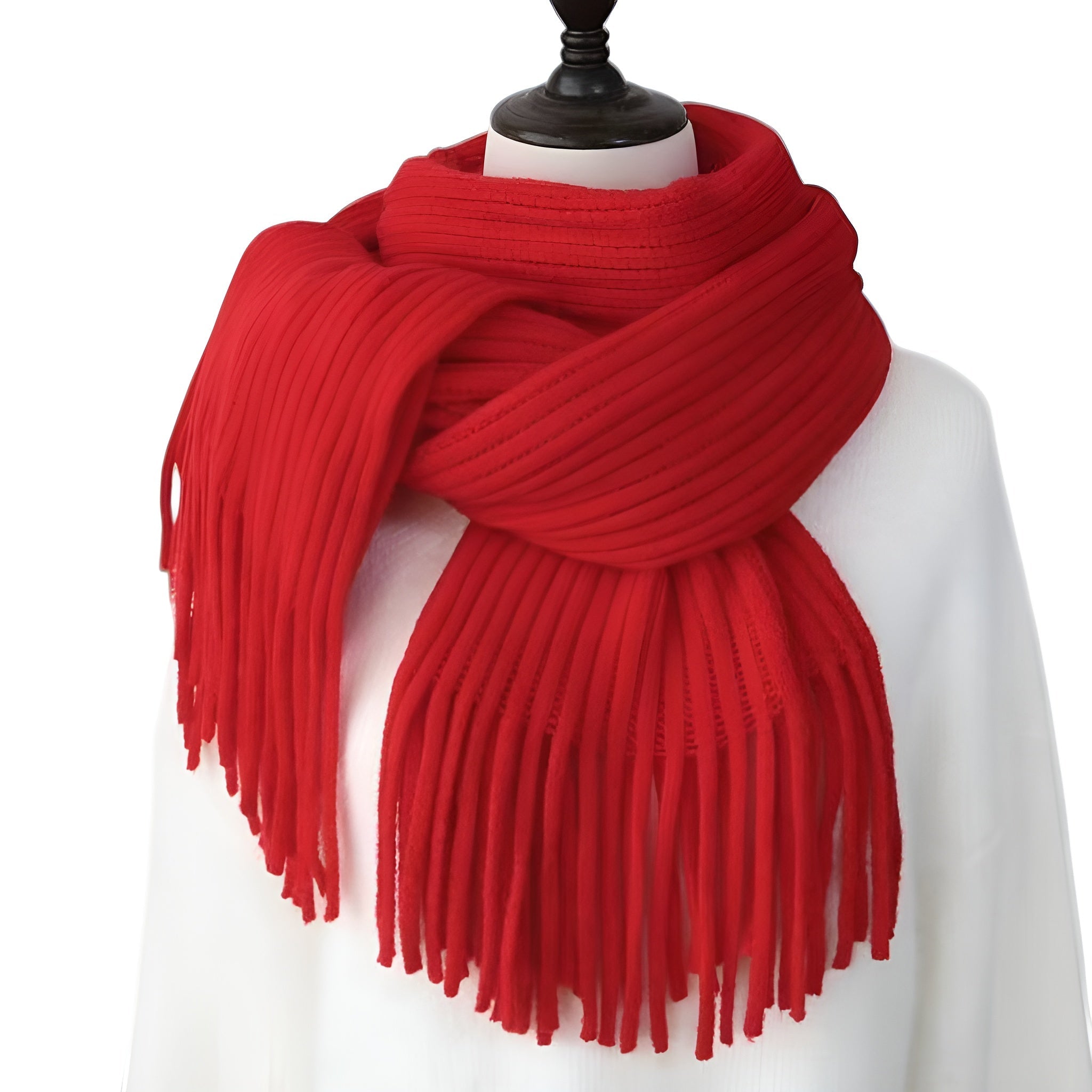 Thickened Wool Knitted Scarf Warm, Versatile Design for Couples or Solo Style - Alpaca House