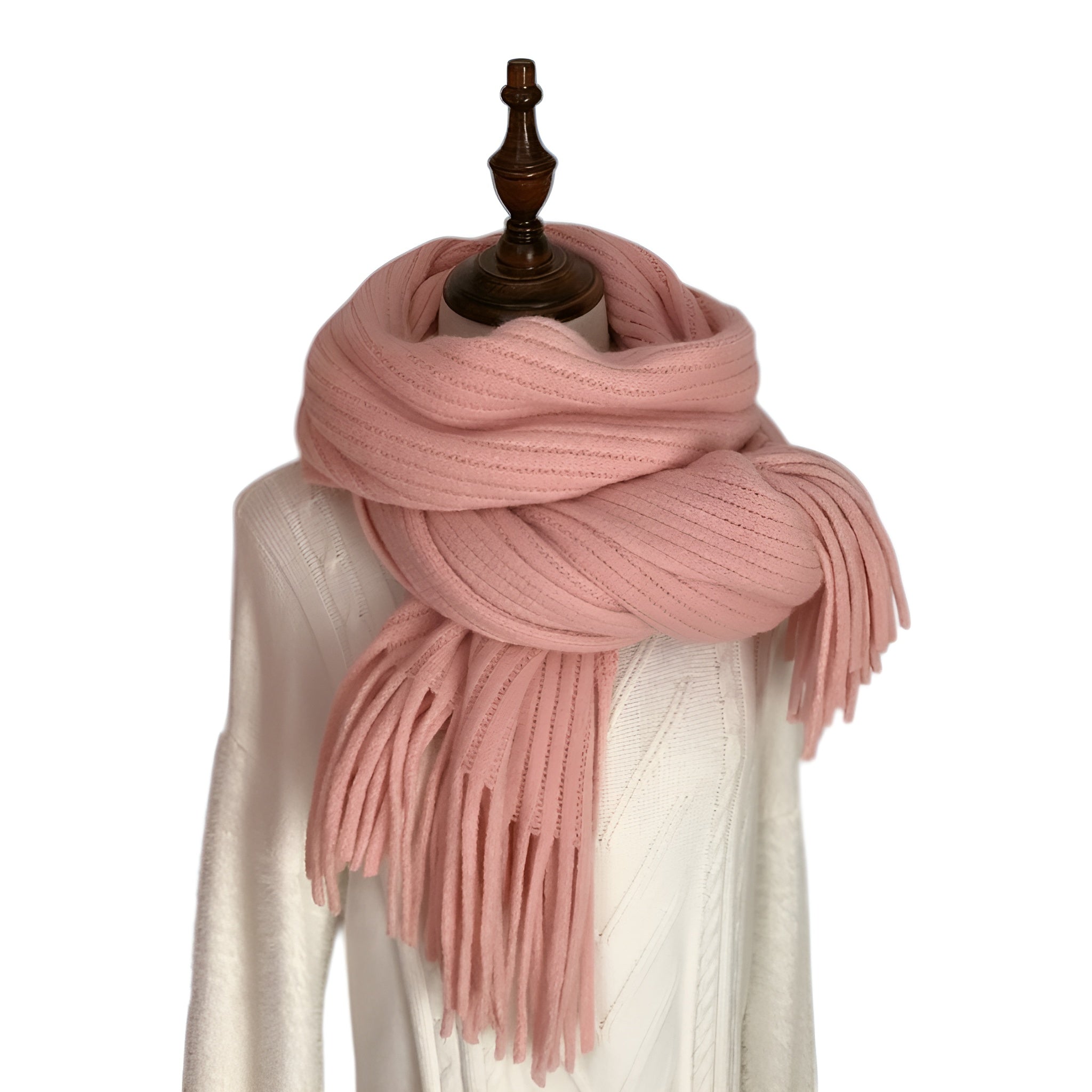 Thickened Wool Knitted Scarf Warm, Versatile Design for Couples or Solo Style - Alpaca House