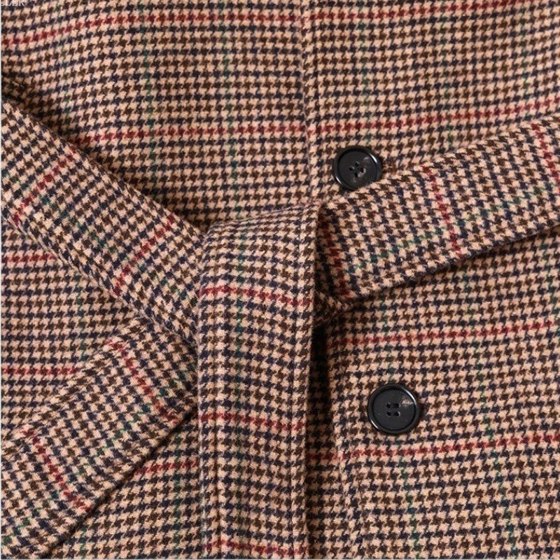 Wool Retro Men's Overcoat Classic Elegance with Modern Winter Warmth - Alpaca House