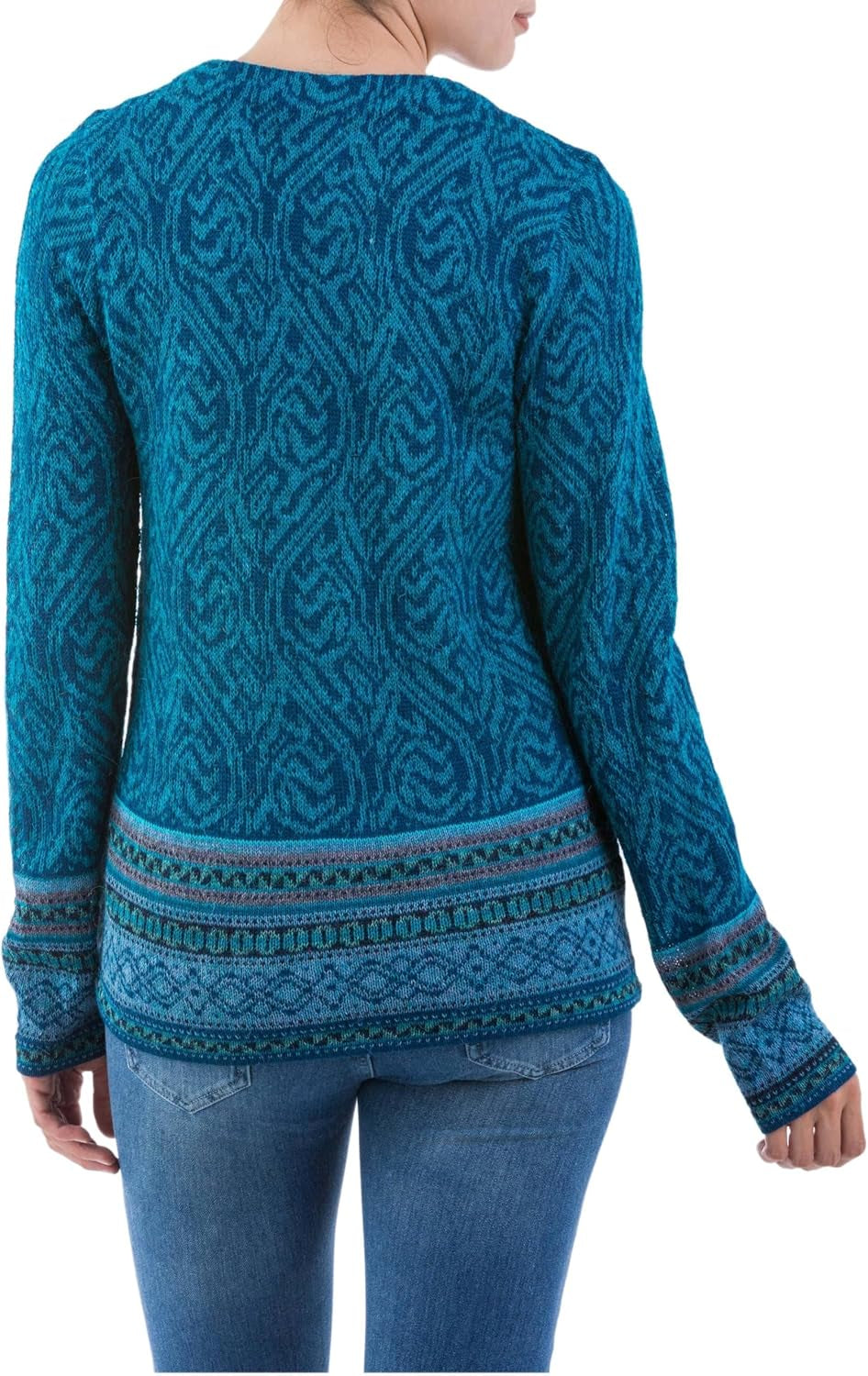 Alpaca Button-Up Sweater – Traditional Style