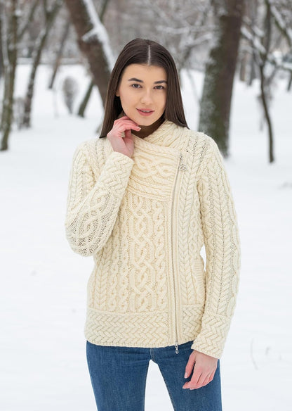 Merino Knitted Jacket – Natural Merino Knitwear