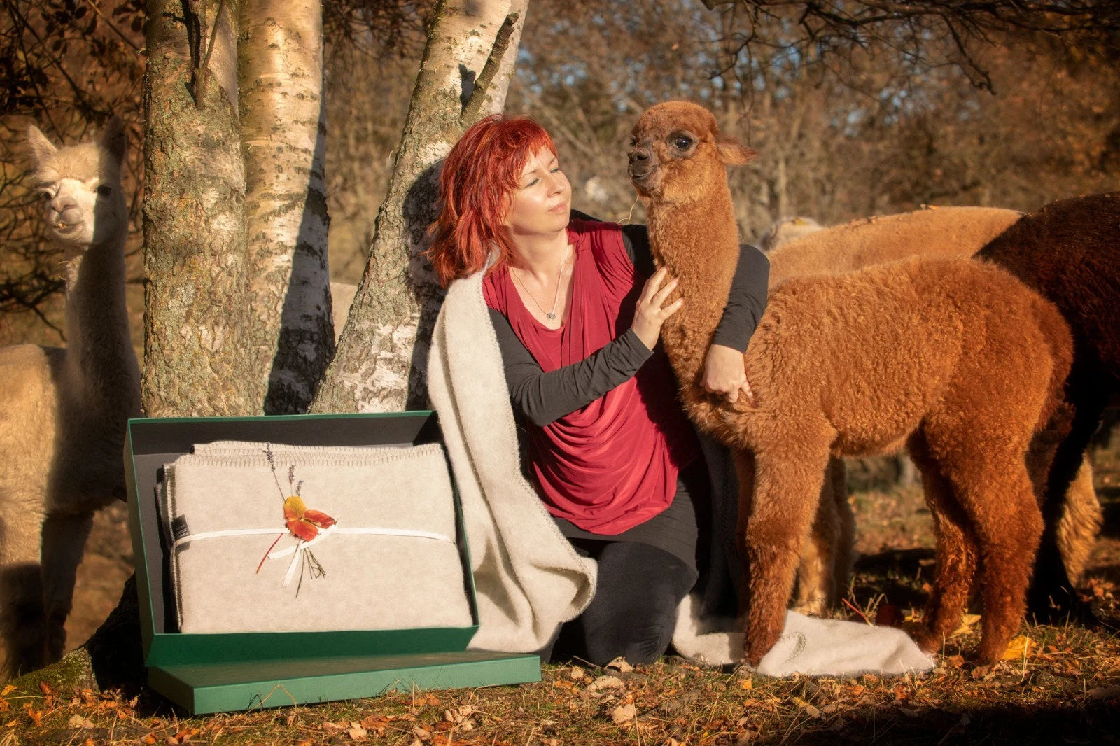 Alpaca Sofa Throw – White Design