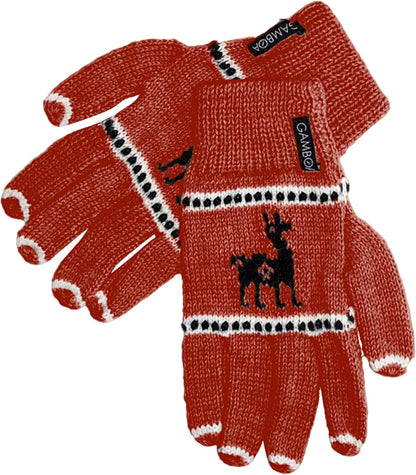 Alpaca Wool Gloves for Women Winter Knit Mittens for Womens