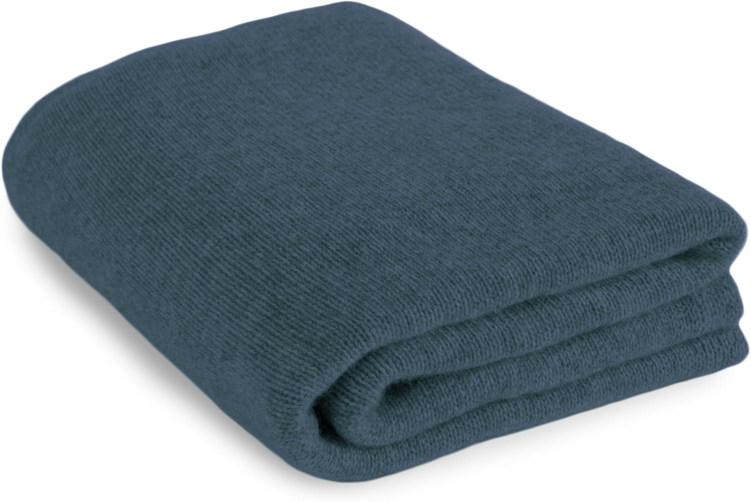 Cashmere Throw Blanket – Teal Blue