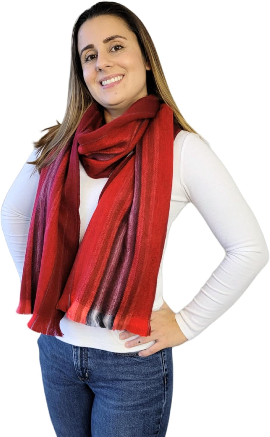 Alpaca Wool Scarf – Ecuadorian Handwoven