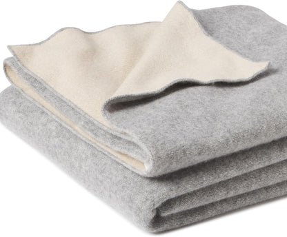 Cashmere Throw Blanket – Reversible Design