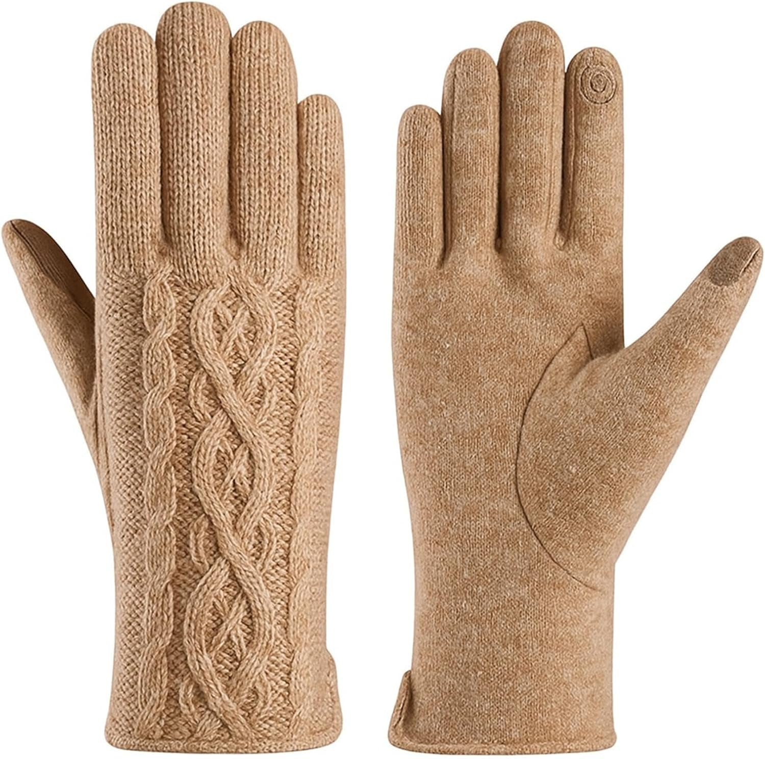 Women's Cashmere Gloves – Cable Knit