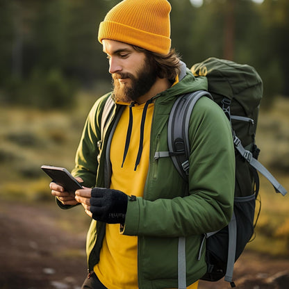 Merino Fingerless Gloves – Winter Design