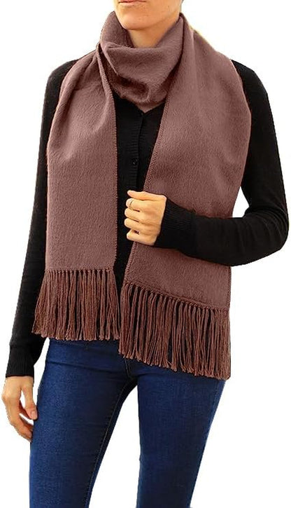 Alpaca Scarf – Handwoven Fringed Wrap