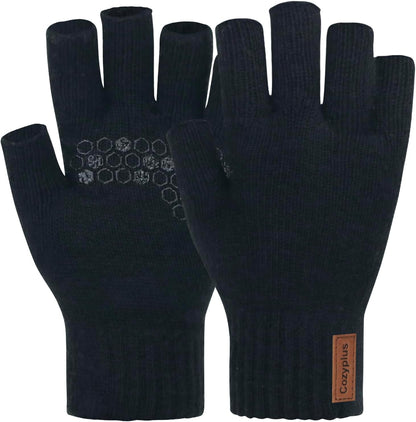 Merino Fingerless Gloves – Knitted Warmth