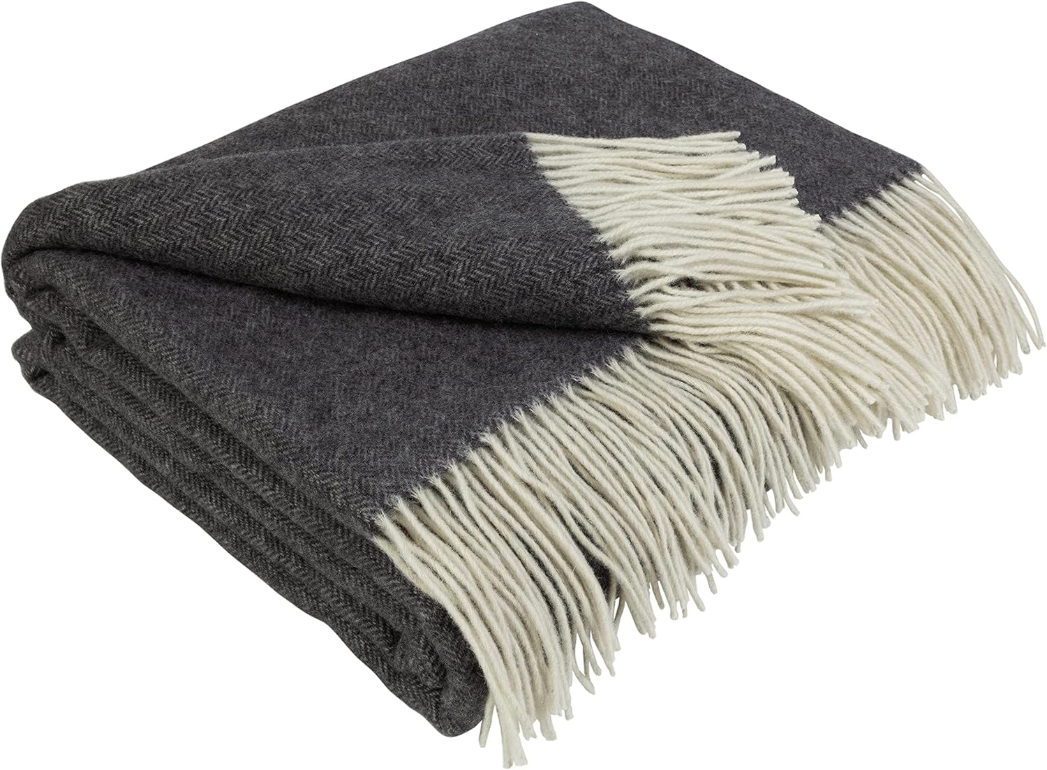 Cashmere Throw Blanket – Dark Grey