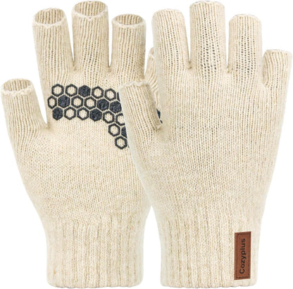 Merino Fingerless Gloves – Knitted Warmth