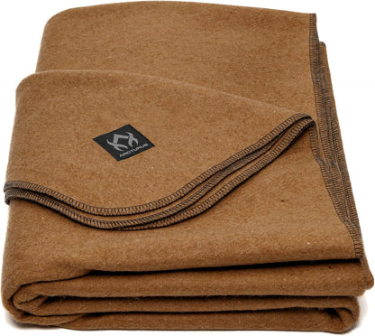 Merino Throw Blanket - Military-Style