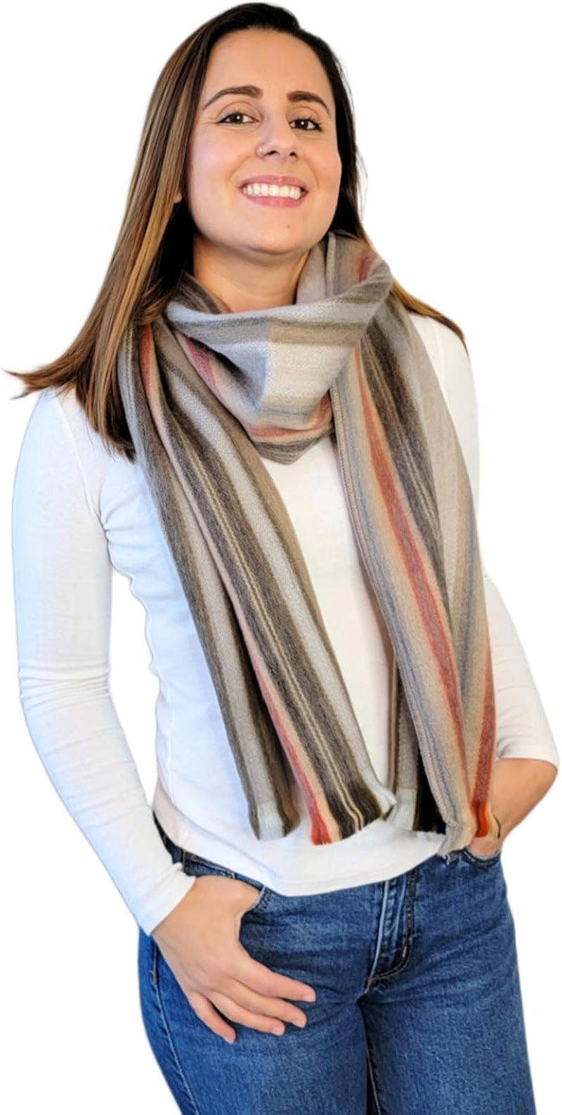 Alpaca Wool Scarf – Ecuadorian Handwoven