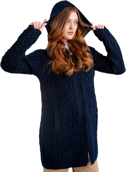 Celtic Merino Wool Jacket – Elegant Heritage Knit