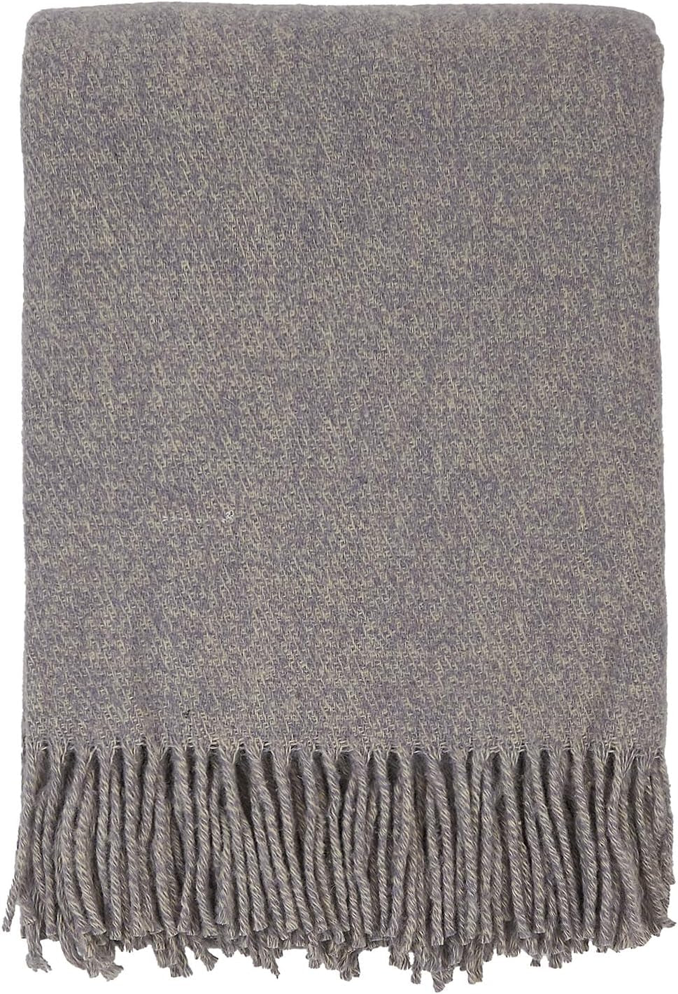 Merino Throw Blanket - Fringed Design