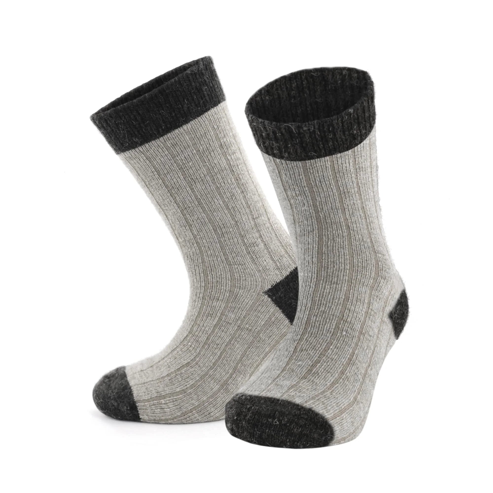 Alpaca Wool Socks for Kids | Brown Wool Socks for Toddlers