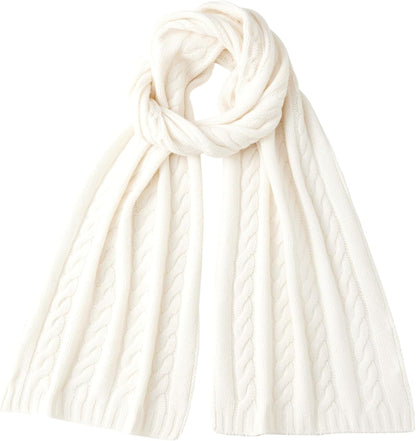 Cashmere Scarf – Cable Stitch Scarf