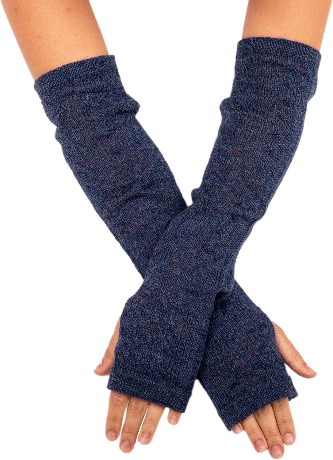 Handloomed Alpaca Gloves – Artisan Fingerless Style