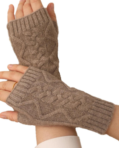 Cashmere Fingerless Gloves – Warm & Soft