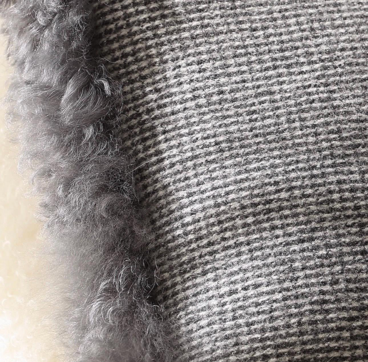 Merino Pillow Cover – Plush Accent with Fur Trim