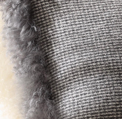 Merino Pillow Cover – Plush Accent with Fur Trim