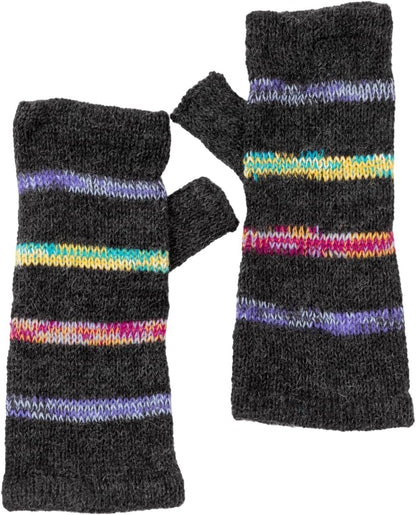 Alpaca Fingerless Gloves – Handmade