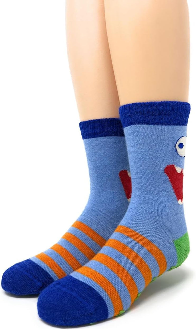 Monster Non-Skid Alpaca Socks – Cozy for Kids