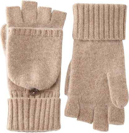 Cashmere Gloves – Convertible Fingerless