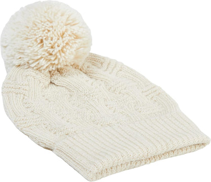 Knit Alpaca Hat – White