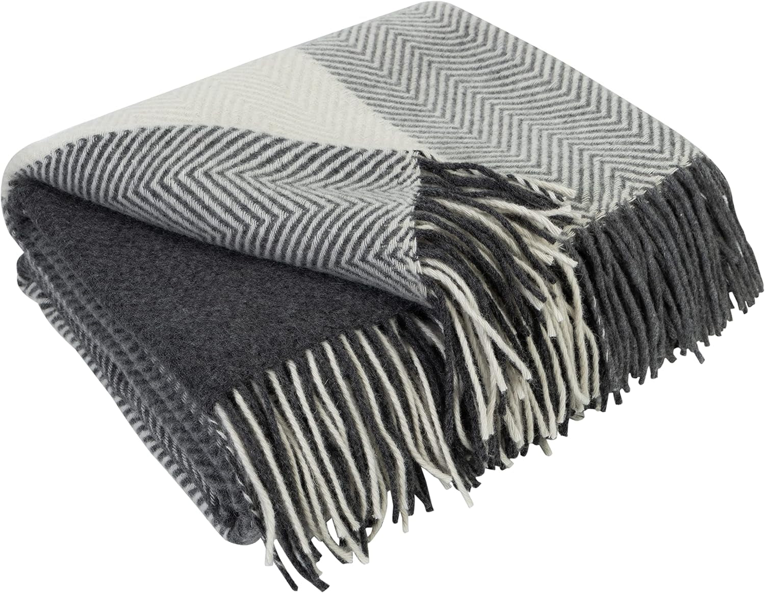 Merino Throw Blanket - Gradient Square