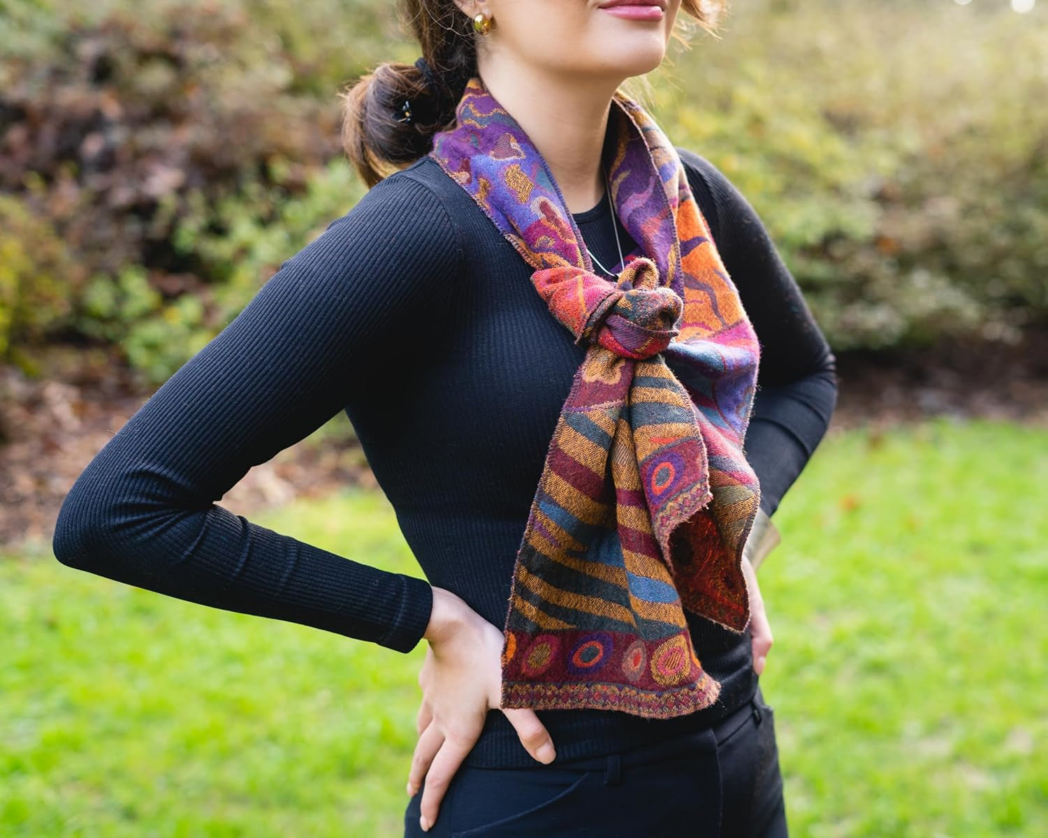 Merino Scarf – Reversible Style