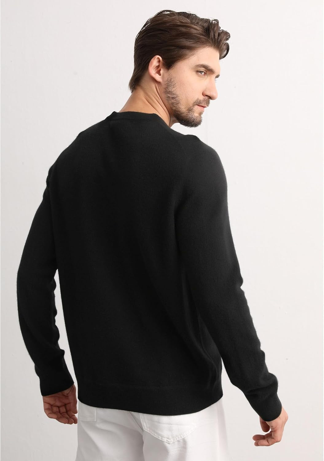 Cashmere Men's Sweater – Essential Base Crewneck