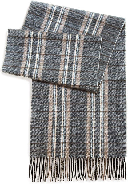 Plaid Alpaca Scarf – Classic Flannel Wrap