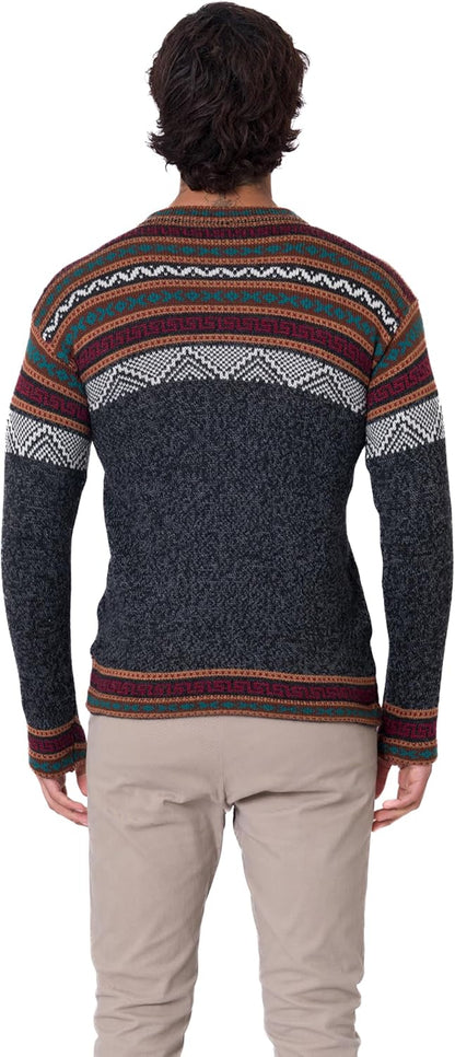 Alpaca Sweater – Cusco Geometric Pattern