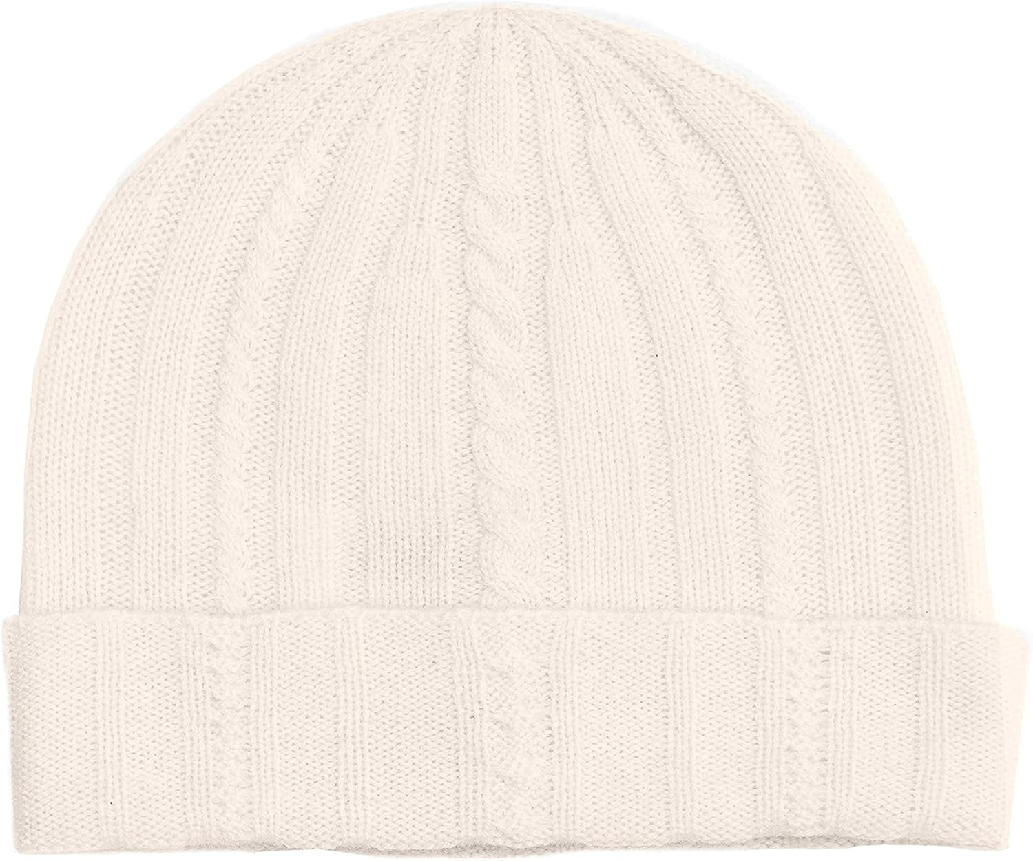 Pure Cashmere Hat – Cuffed Beanie 