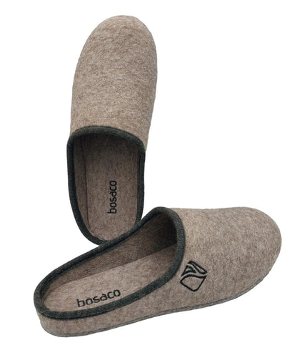 Merino Wool Slippers – Graphite Wool Slip-Ons