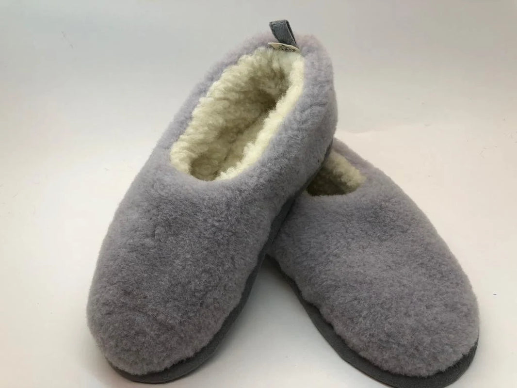 Merino Wool Slippers – Grey