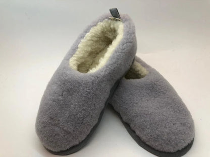 Merino Wool Slippers – Grey