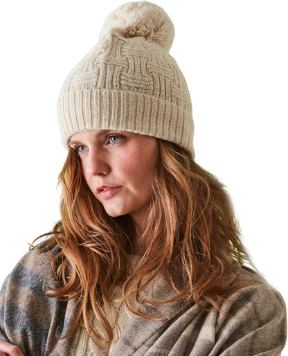 Knit Alpaca Hat – White