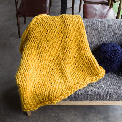 Merino Throw Blanket - Yellow