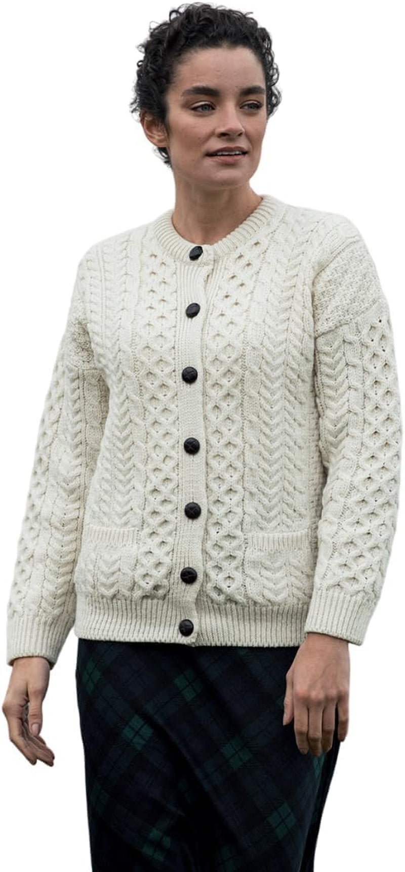 Merino Knitted Jacket – Beige
