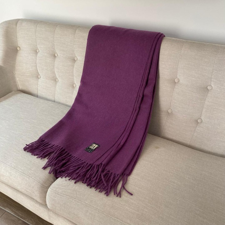 Peruvian Alpaca Throw – Solid Colors