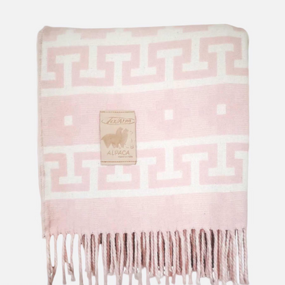 Alpaca Sofa Throw – Green Boho