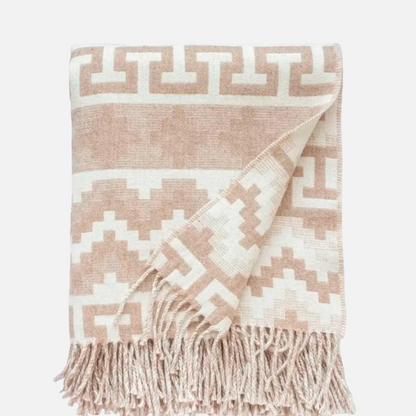 Alpaca Sofa Throw – Green Boho