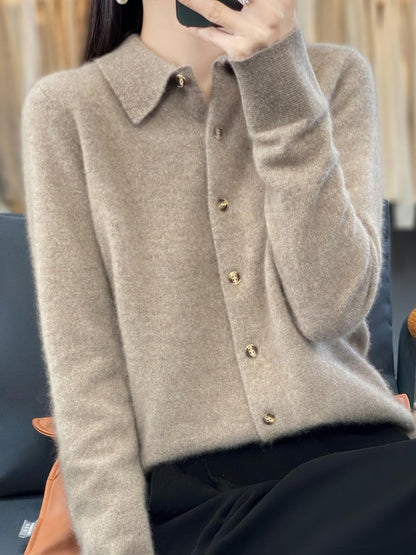 Merino Knitted Jacket – Relaxed Draped Style