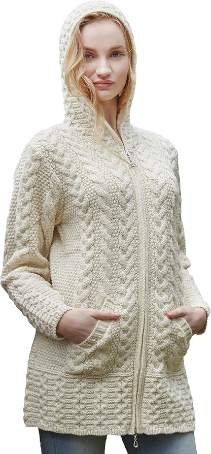 Merino Knitted Jacket – Textured Merino Warmth