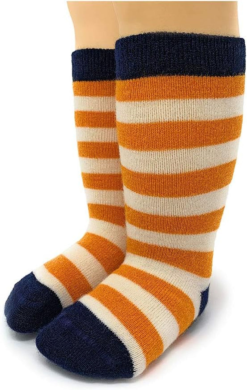 Kids’ Alpaca Wool Socks – Stripes Design