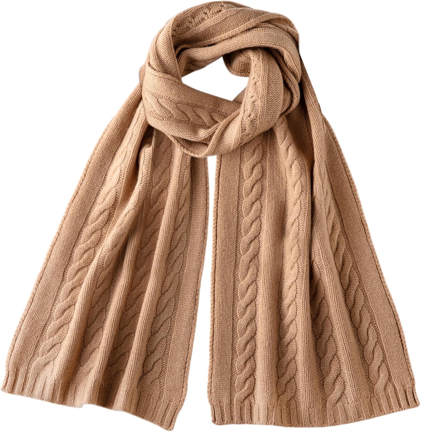 Cashmere Scarf – Cable Stitch Scarf